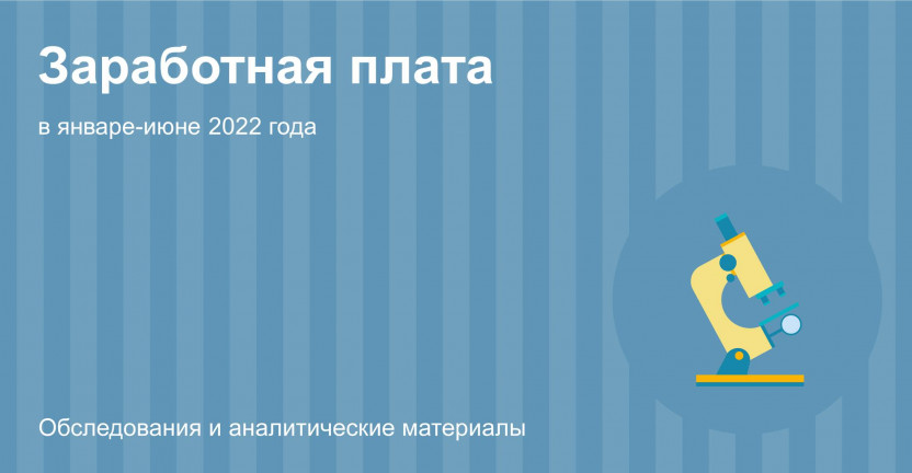 Заработная плата в организациях Костромской области в январе-июне 2022 года